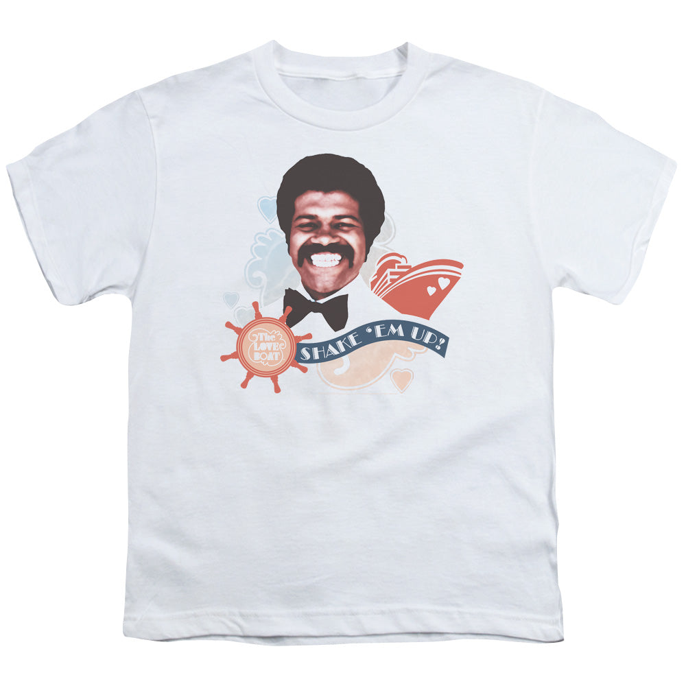 LOVE BOAT/SHAKE EM UP - S/S YOUTH 18/1 - WHITE