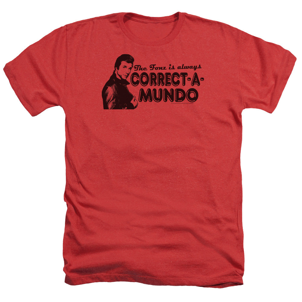 HAPPY DAYS/CORRECT A MUNDO - ADULT HEATHER - RED