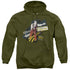 TAXI/LOUIELAND - ADULT PULLOVER HOODIE - MILITARY GREEN