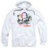TAXI/SMILING JIM - ADULT PULLOVER HOODIE - WHITE