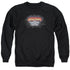 STAR TREK/KHAN LOGO - ADULT CREWNECK SWEATSHIRT - BLACK
