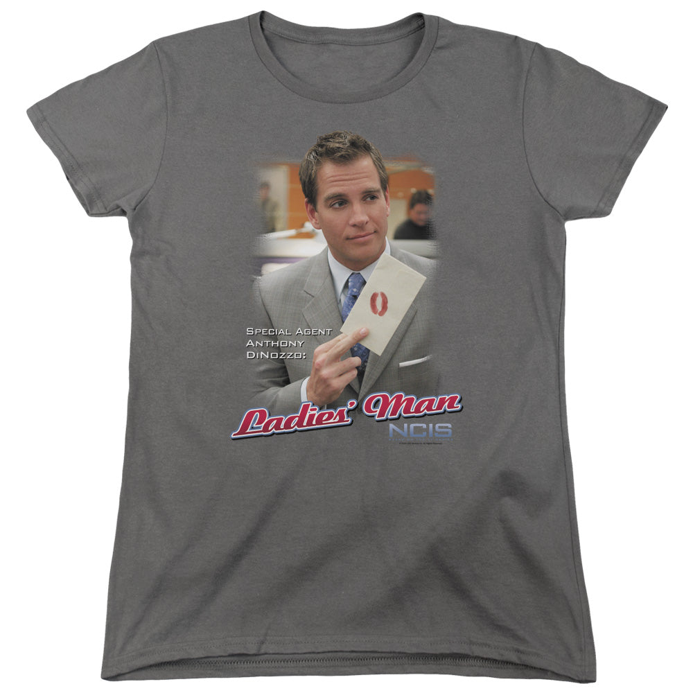 NCIS/LADIES MAN - S/S WOMENS TEE - CHARCOAL