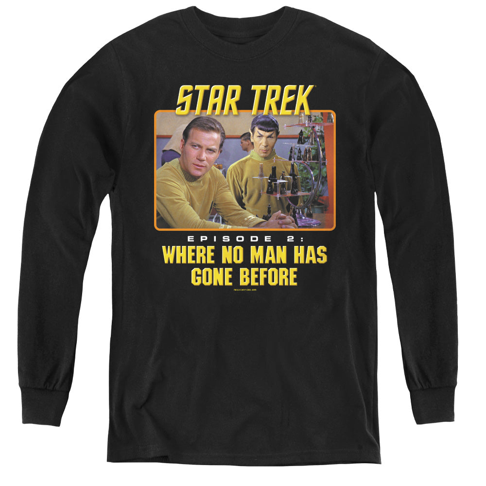 STAR TREK/EPISODE 2 - YOUTH LONG SLEEVE TEE - BLACK