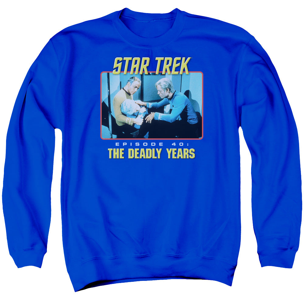 ST ORIGINAL/EPISODE 40 - ADULT CREWNECK SWEATSHIRT - ROYAL BLUE