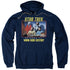 STAR TREK/EPISODE 71 - ADULT PULLOVER HOODIE - NAVY