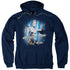 STAR TREK/SEVEN OF NINE - ADULT PULLOVER HOODIE - NAVY