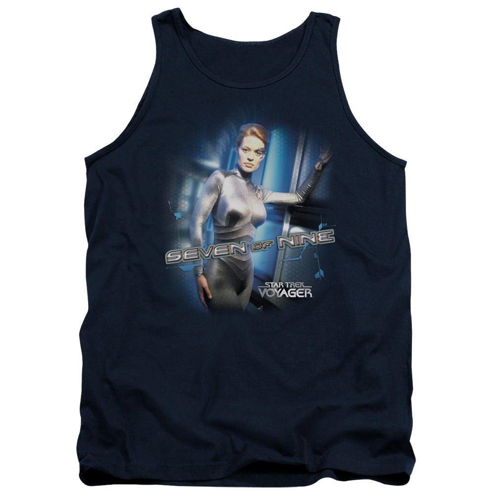 STAR TREK/SEVEN OF NINE - ADULT TANK - NAVY