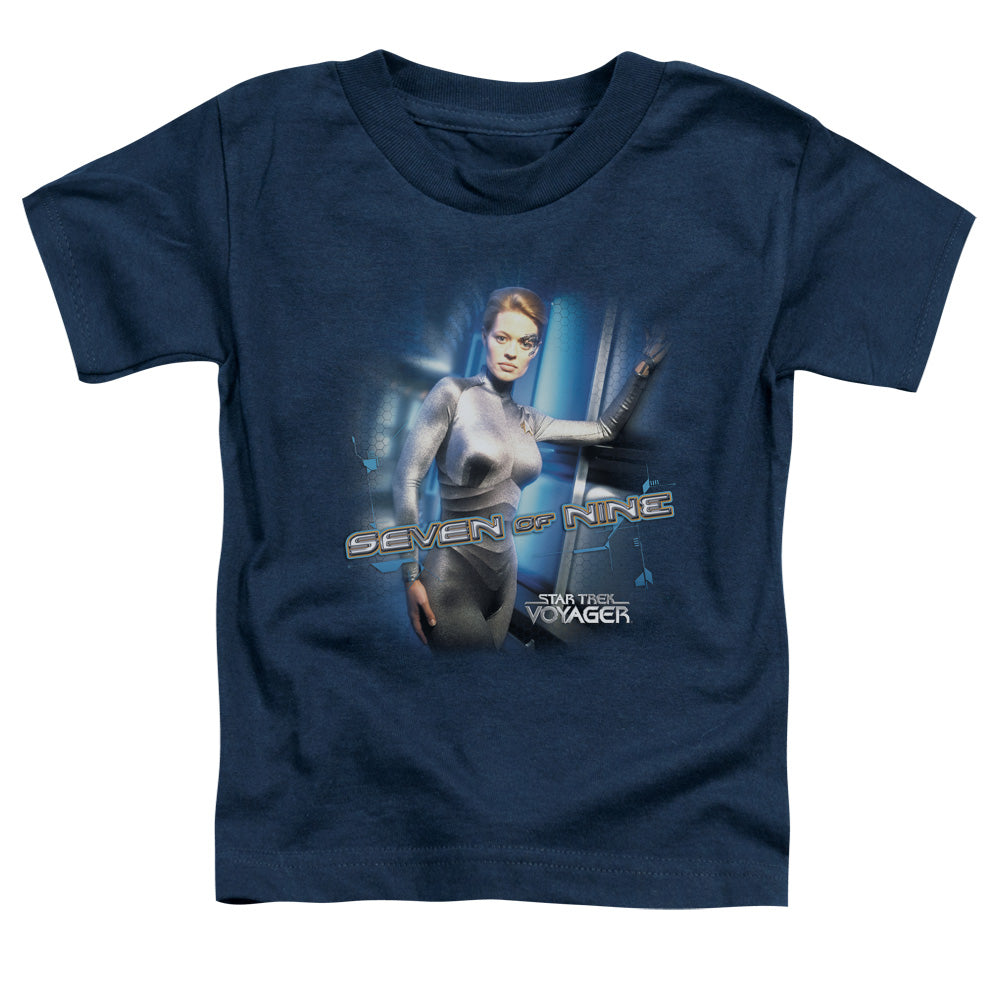 STAR TREK/SEVEN OF NINE - S/S TODDLER TEE - NAVY
