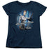 STAR TREK/SEVEN OF NINE - S/S WOMENS TEE - NAVY