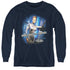 STAR TREK/SEVEN OF NINE - YOUTH LONG SLEEVE TEE - NAVY