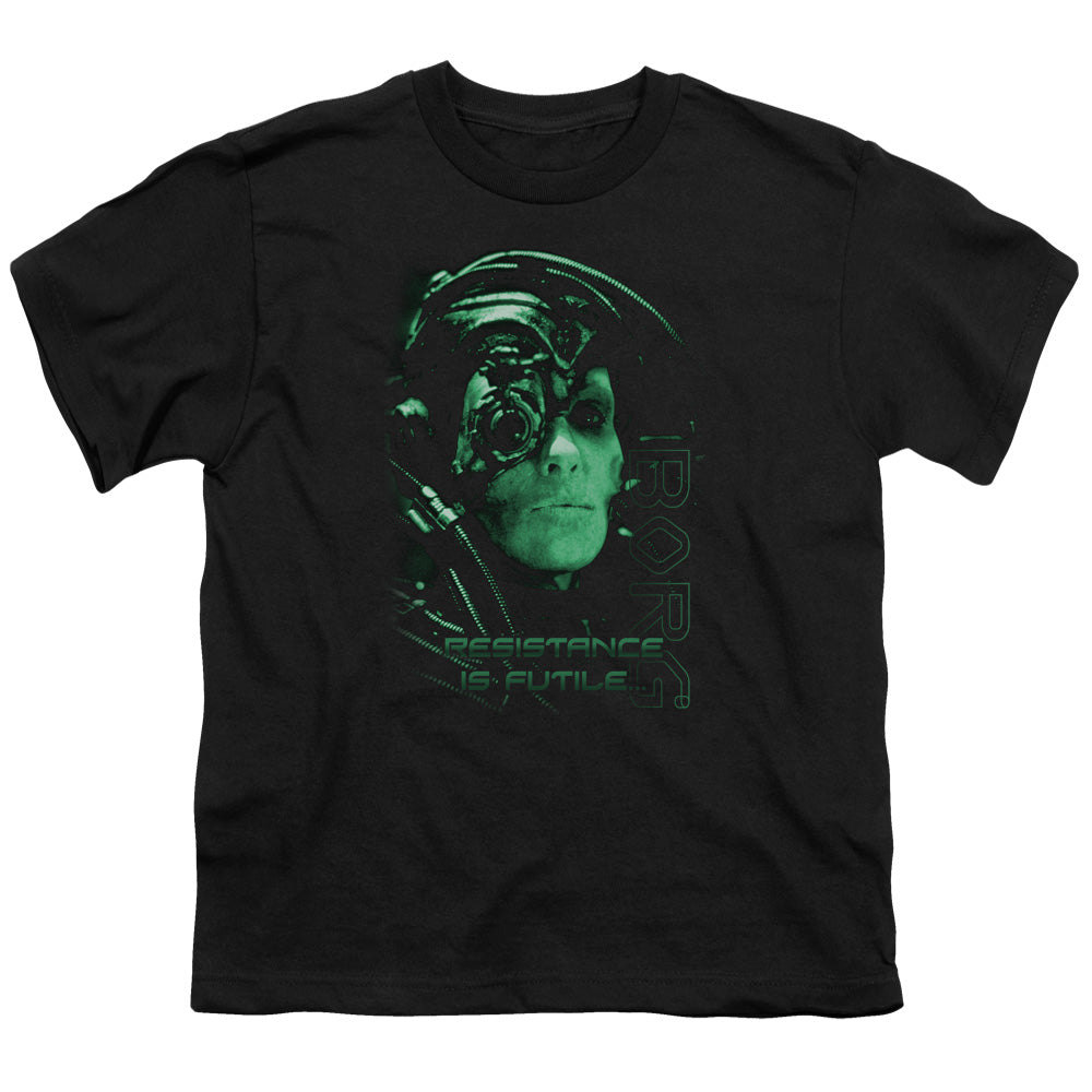 STAR TREK/RESISTANCE IS FUTILE - S/S YOUTH 18/1 - BLACK