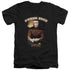 STAR TREK/POKER FACE - S/S ADULT V-NECK 30/1 - BLACK
