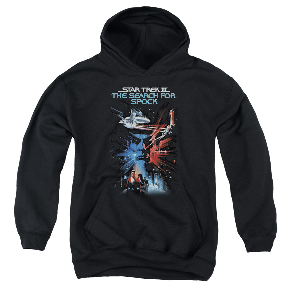 STAR TREK/SEARCH FOR SPOCK(MOVIE) - YOUTH PULLOVER HOODIE - BLACK