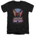 STAR TREK/THE FINAL FRONTIER(MOVIE) - S/S ADULT V-NECK 30/1 - BLACK