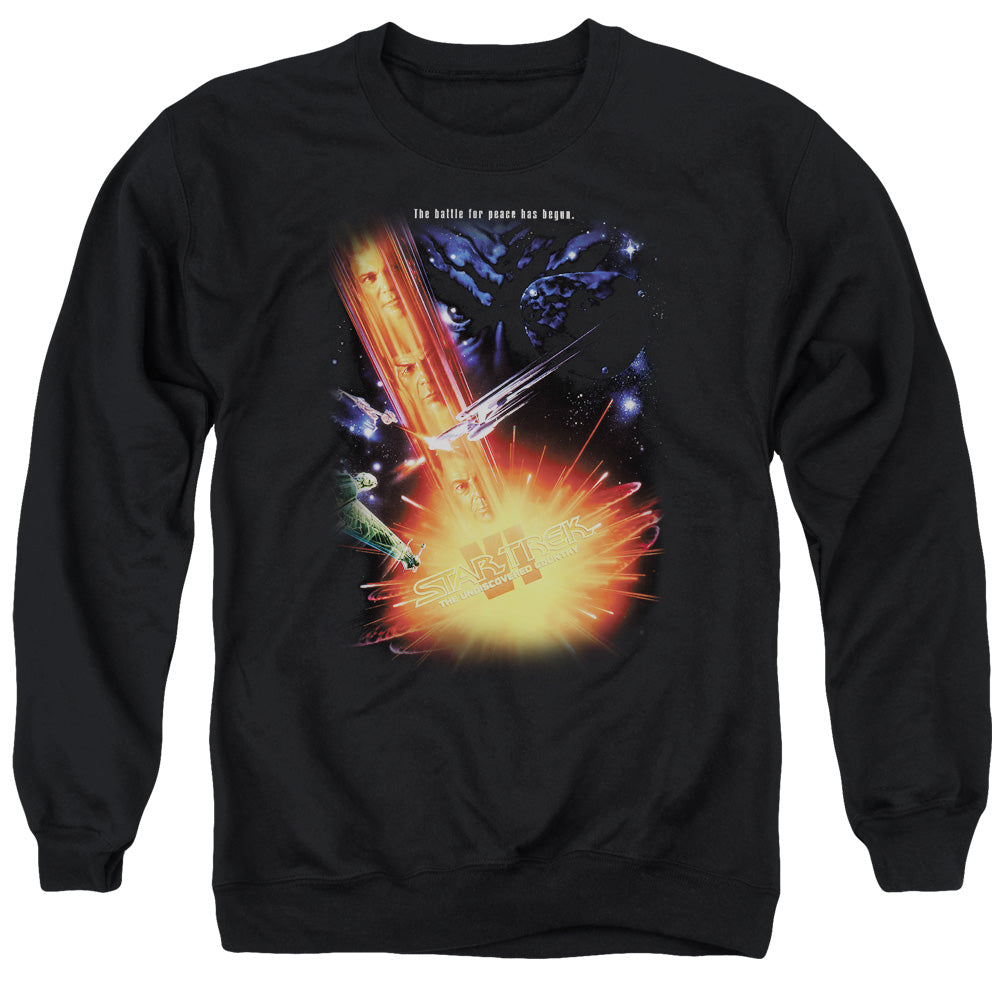 STAR TREK/UNDISCOVERED CNTRY(MOVIE) - ADULT CREWNECK SWEATSHIRT - BLACK