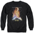 STAR TREK/FIRST CONTACT(MOVIE) - ADULT CREWNECK SWEATSHIRT - BLACK