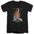 STAR TREK/FIRST CONTACT(MOVIE) - S/S ADULT V-NECK 30/1 - BLACK