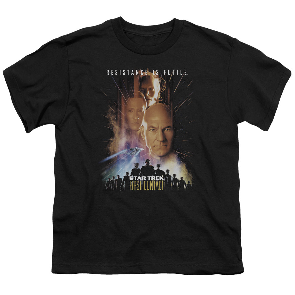 STAR TREK/FIRST CONTACT(MOVIE) - S/S YOUTH 18/1 - BLACK