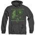 STAR TREK/ASSIMILATE - ADULT HEATHER HOODIE - BLACK