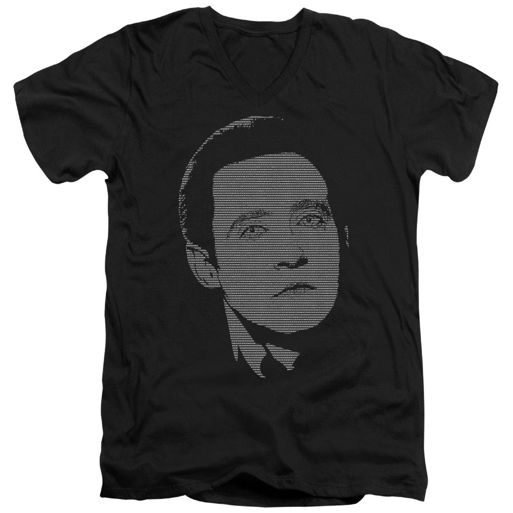 STAR TREK/DATAS DATA - S/S ADULT V-NECK 30/1 - BLACK
