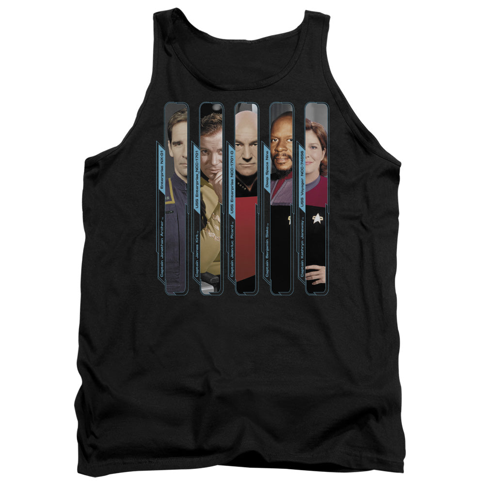 STAR TREK/THE CAPTAINS - ADULT TANK - BLACK