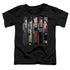 STAR TREK/THE CAPTAINS - S/S TODDLER TEE - BLACK