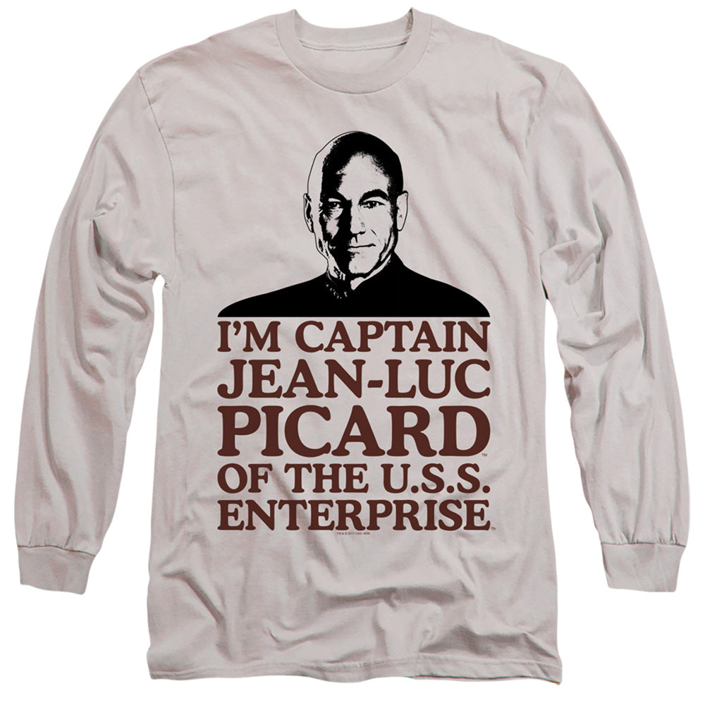 STAR TREK/IM CAPTAIN - L/S ADULT 18/1 - SILVER