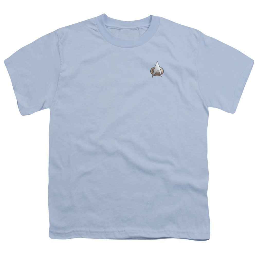 STAR TREK/TNG SCIENCE EMBLEM - S/S YOUTH 18/1 - LIGHT BLUE