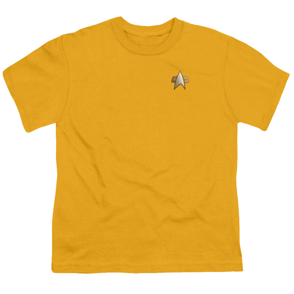 STAR TREK/DS9 ENGINEERING EMBLEM - S/S YOUTH 18/1 - GOLD