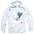 STAR TREK/BORG HEAD - ADULT PULLOVER HOODIE - WHITE