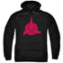 STAR TREK/KLINGON LOGO - ADULT PULLOVER HOODIE - BLACK