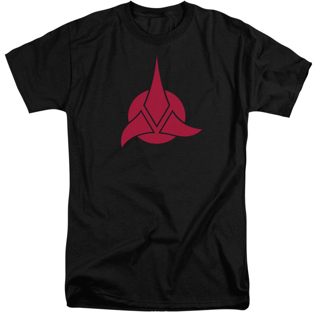 STAR TREK/KLINGON LOGO - S/S ADULT TALL 18/1 - BLACK