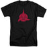 STAR TREK/KLINGON LOGO - S/S ADULT TALL 18/1 - BLACK