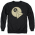 STAR TREK/VULCAN LOGO - ADULT CREWNECK SWEATSHIRT - BLACK