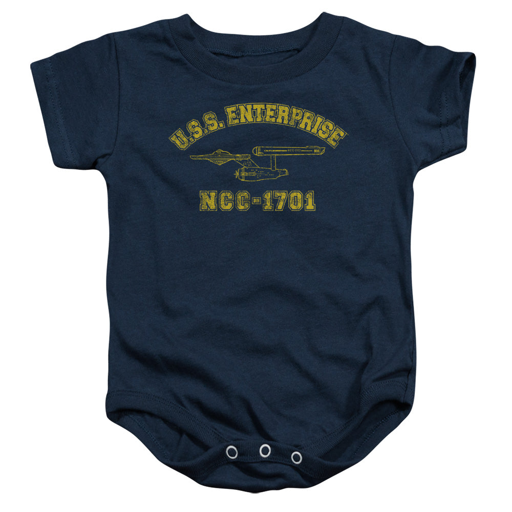 STAR TREK/ENTERPRISE ATHLETIC - INFANT SNAPSUIT - NAVY