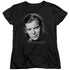 STAR TREK/CAPTAIN KIRK PORTRAIT - S/S WOMENS TEE - BLACK