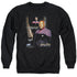 STAR TREK/CAPTAIN SISKO - ADULT CREWNECK SWEATSHIRT - BLACK