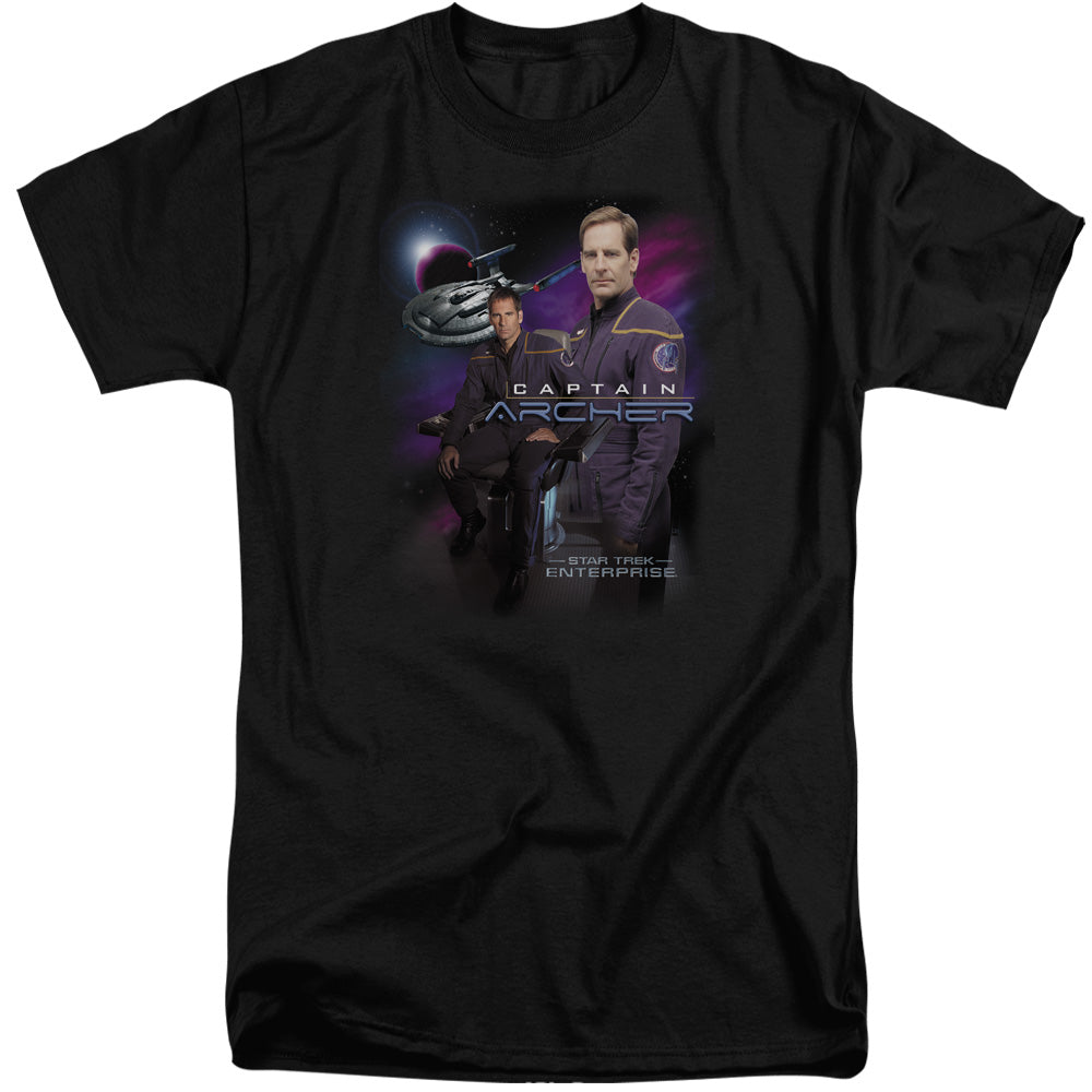STAR TREK/CAPTAIN ARCHER - S/S ADULT TALL 18/1 - BLACK