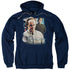 STAR TREK/DOCTOR PHLOX - ADULT PULLOVER HOODIE - NAVY