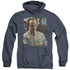 STAR TREK/DOCTOR PHLOX - ADULT HEATHER HOODIE - NAVY