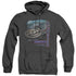 STAR TREK/ENTERPRISE NX 01 - ADULT HEATHER HOODIE - BLACK