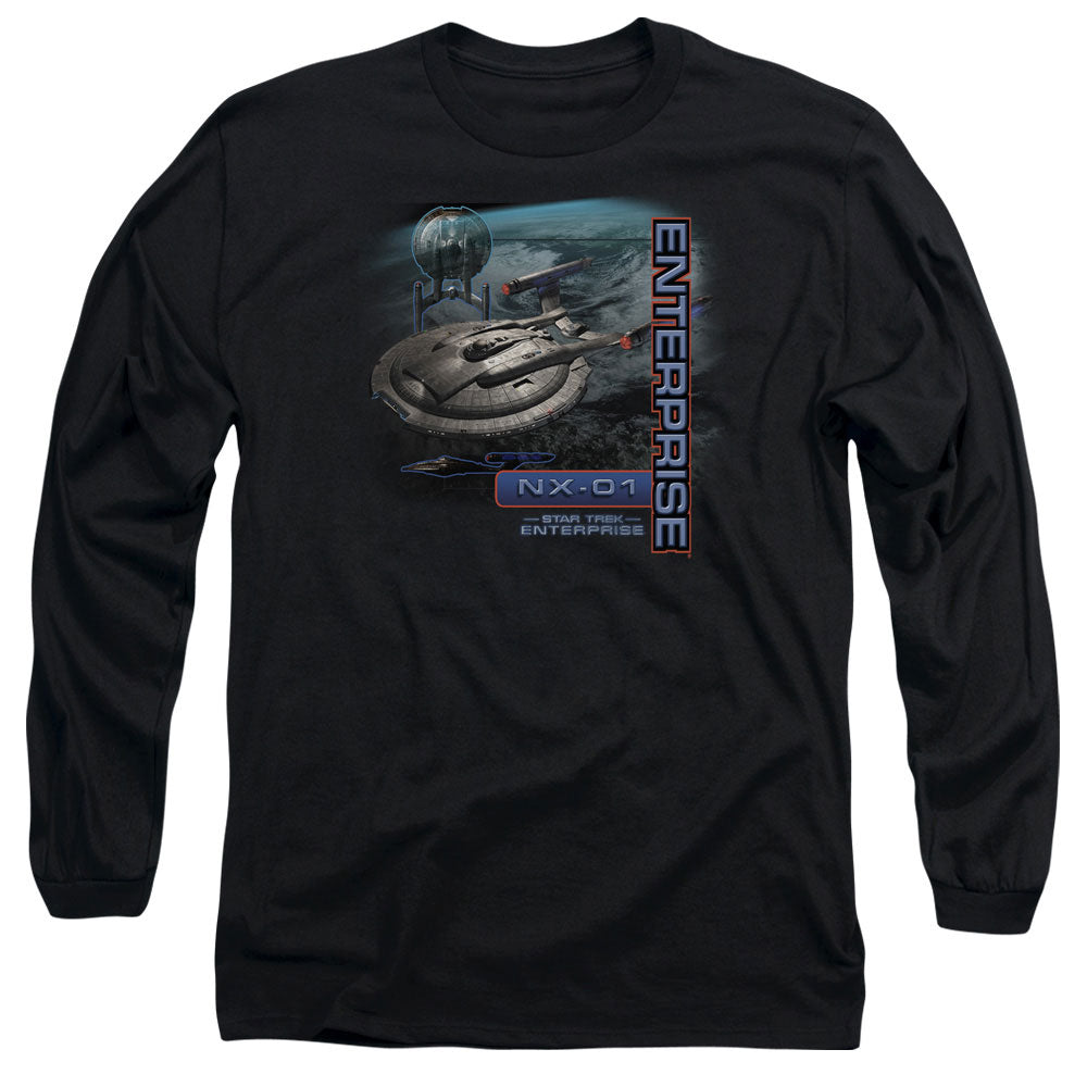 STAR TREK/ENTERPRISE NX 01 - L/S ADULT 18/1 - BLACK