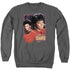 STAR TREK/LIEUTENANT UHURA - ADULT CREWNECK SWEATSHIRT - CHARCOAL