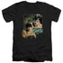 STAR TREK/ENSIGN CHEKOV - S/S ADULT V-NECK 30/1 - BLACK