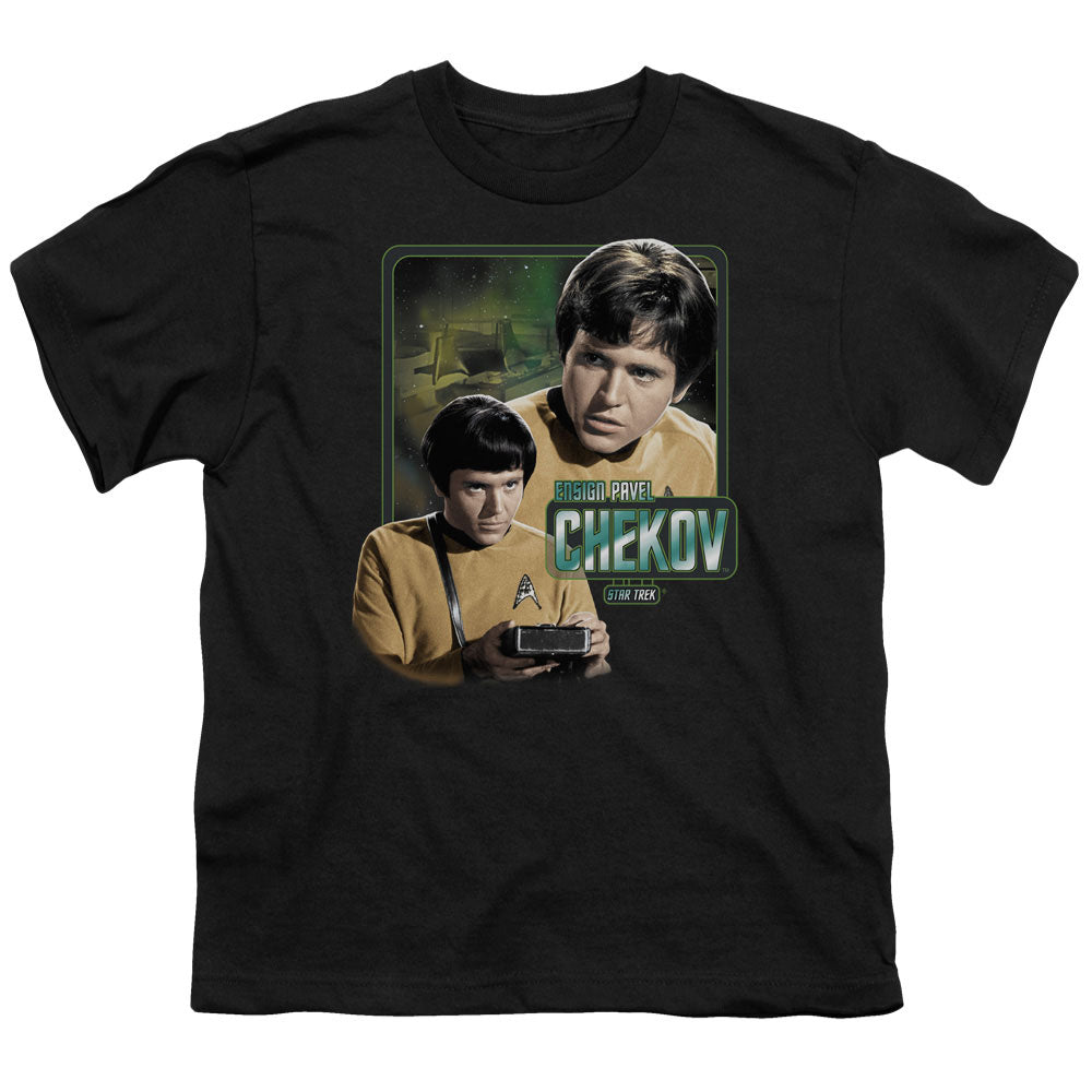 STAR TREK/ENSIGN CHEKOV - S/S YOUTH 18/1 - BLACK