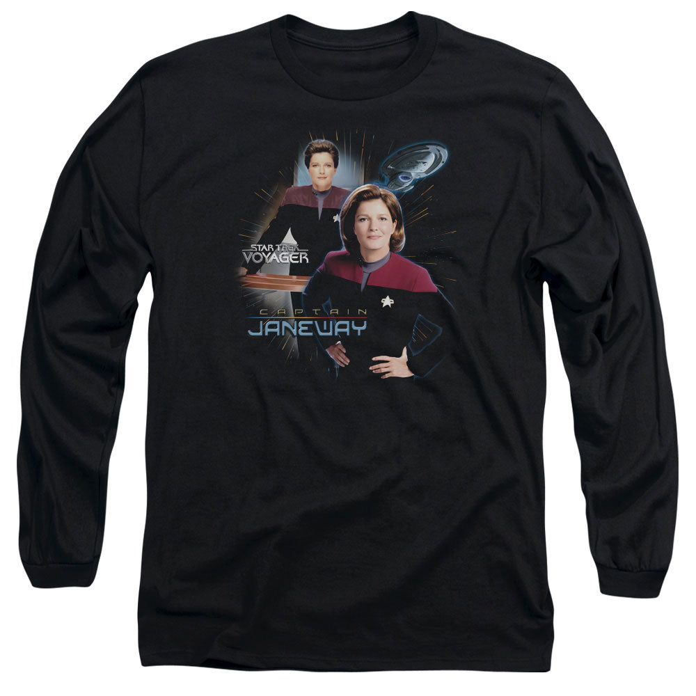 STAR TREK/CAPTAIN JANEWAY -  L/S ADULT 18/1  - BLACK