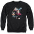 STAR TREK/CAPTAIN JANEWAY - ADULT CREWNECK SWEATSHIRT - BLACK