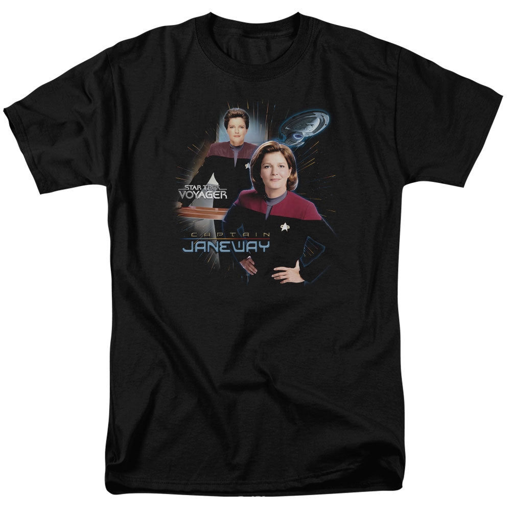 STAR TREK/CAPTAIN JANEWAY - S/S ADULT 18/1 - BLACK