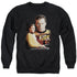 STAR TREK/CAPTAIN KIRK - ADULT CREWNECK SWEATSHIRT - BLACK