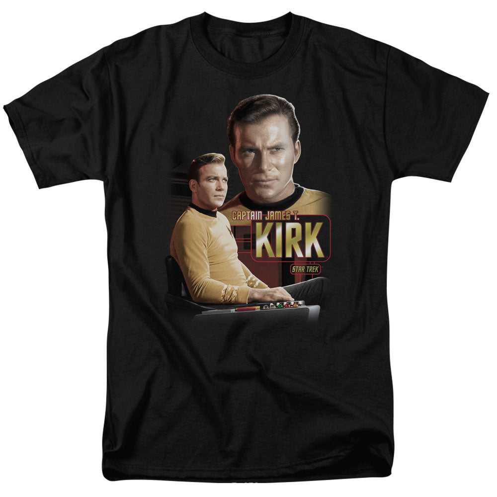 STAR TREK/CAPTAIN KIRK - S/S ADULT 18/1 - BLACK